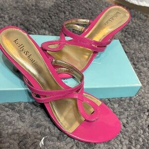 Kelly & Katie Fuchsia Strappy Heels